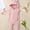Pink, variant on Toddler Baby Girl Outfit Clothes Bunny Ear Romper Zipper Hooded Bodysuit Sleeveless Jumpsuit Toddler Girls Sets Age 18-24 Months