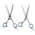 thumbnail image 1 of Tijeras Para El Cabello shamjiam Herramienta de Adelgazamiento acero inoxidable 2 piezas, 1 of 9