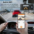 Fmxomd Dash Cam WiFi 1080P FHD Car Driving Recorder Front and Inside