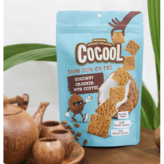 Coconut Cracker with coffee (4 bags)
