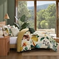 thumbnail image 4 of Bebejan Radiance 5 Piece Comforter Set, White, Queen, 100% Cotton Sateen, Reversible, All Season, Cozy Comfort, 4 of 9