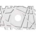 thumbnail image 1 of Ekena Millwork CMP16X10NO-03000 3 in. ID x 5.5 in. Rectangle Novo Architectural Grade PVC Contemporary Ceiling Medallion, 1 of 1