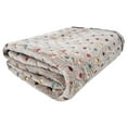 thumbnail image 2 of Pet Bed Multipurpose Soft Durable Hemming Comfortable Flannel Keep Warm Polyester Polka Dot Print Dog Blanket for Kitten, 2 of 10