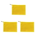 thumbnail image 2 of Injueey A4/A5/A6/B5 Transparente Rejillas dobles Cremallera Bolsa de documentos de PVC Suministros de papelería de oficina A4 (33*24 CM) 3piezas, 2 of 6