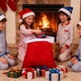 thumbnail image 4 of BEADCEST Christmas Velvet Drawstring Bag Red Reusable Strong Fabric Candy Wrap Storage Pouch, 4 of 6