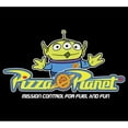 thumbnail image 2 of Men's Toy Story Pizza Planet Alien Slogan  Graphic Tee Black 3X Large, 2 of 5