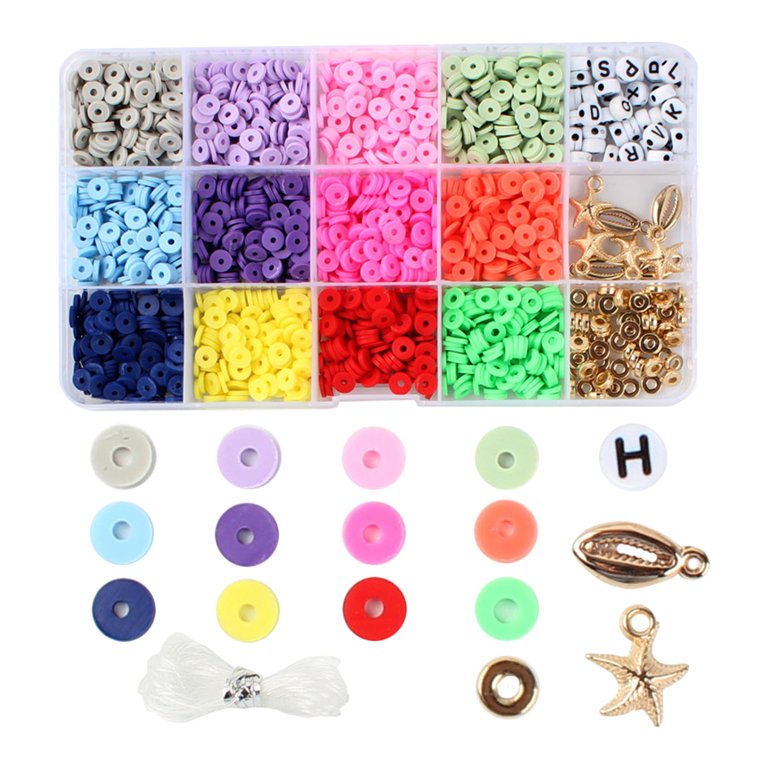15 mm Round Polymer Clay Beads Set for DIY Jewelry Making 