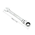 thumbnail image 2 of Uxcell 21mm Flex-Head 72 Teeth Box Ended Ratcheting Combination Wrench, CR-V Steel, 2 of 5