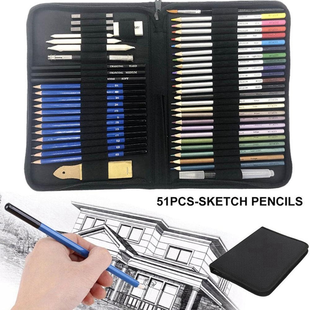 Art Supplies Drawing Supplies 84Pack  Sketching Art Kit Stuff Diverse  art Pencils Ideal Gift for Beginners Professional Artists Teens Adults   Walmartcom