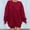 #0-Wine, variant on Azrian Women's Fashion Hoodies & Sweatshirts Clearance,Plus Size Sweatshirt Winter Saving Clearance,Fashion Women's Casual Long Sleeve Round Neck Ladies Sweatshirt Tops Blouse on Sale