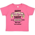 thumbnail image 3 of Inktastic Happy Birthday, Daddy- Best Gift Ever in Pink Boys or Girls Toddler T-Shirt, 3 of 5