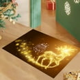 thumbnail image 2 of Felpudo navideño con borde delicado, antideslizante, para entrada, dormitorio, sala de estar, 2 of 6