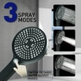 thumbnail image 3 of DTIG 12 Inch High-Pressure Rain Shower Head Combo with Adjustable Arm & 3 Modes Handheld Showerhead, Black, 3 of 10