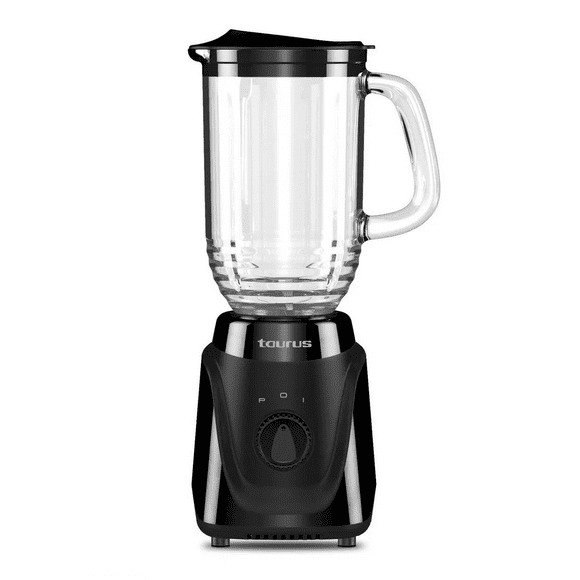Licuadora Taurus Menina Vaso Vidrio 1 Litro Tritura Hielo Color Negro