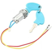 BUZIFU Key Ignition Switch, Universal Motorcycle Parts for Gas Electric Scooter ATV, Moped Kart, Universal 2 Wire Ignition Switch with Locking Keys