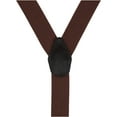 thumbnail image 2 of CTM®  1.375 Inch Wide Solid Color Y-Back Button-End Suspenders (Men's), 2 of 3