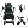 thumbnail image 3 of Baellsa Electric Wheelchair, 12-Mile Range (242LBS) Lightweight Foldable Electric Wheelchair with Large Footrest for Adults, 3 of 10