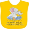 thumbnail image 3 of Inktastic My Mommy Loves Me to the Moon and Back Boys or Girls Baby Bib, 3 of 4