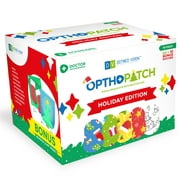 Opthopatch Eye Patches for Kids - Holiday Design - 70 count + 2 Reward Charts