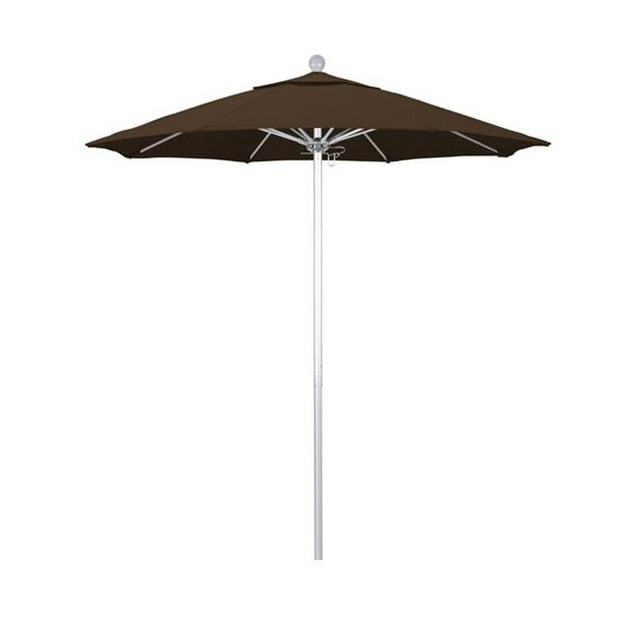 California Umbrella ALTO758002-F71 Parasol de Marché Venture Argent, Teck - 7,5 Pi x 8 Nervures