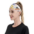 thumbnail image 4 of Wukai Floral Puppy Sports sweatband,Men & Women Sweatband Headband for Running, Cross Training, Racquetball, Working Out, 4 of 7