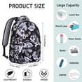 thumbnail image 6 of "Floral Escape Backpack with Sunflower Details - Waterproof School Backpack for Women, Includes Dedicated Laptop Compartment & Side Water Bottle Pocket", 6 of 6