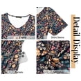 thumbnail image 6 of Fantaslook Summer Dresses for Women Casual Short Sleeve V Neck Babydoll Dress Fashion Vacation Mini Dress with Pockets, 6 of 9