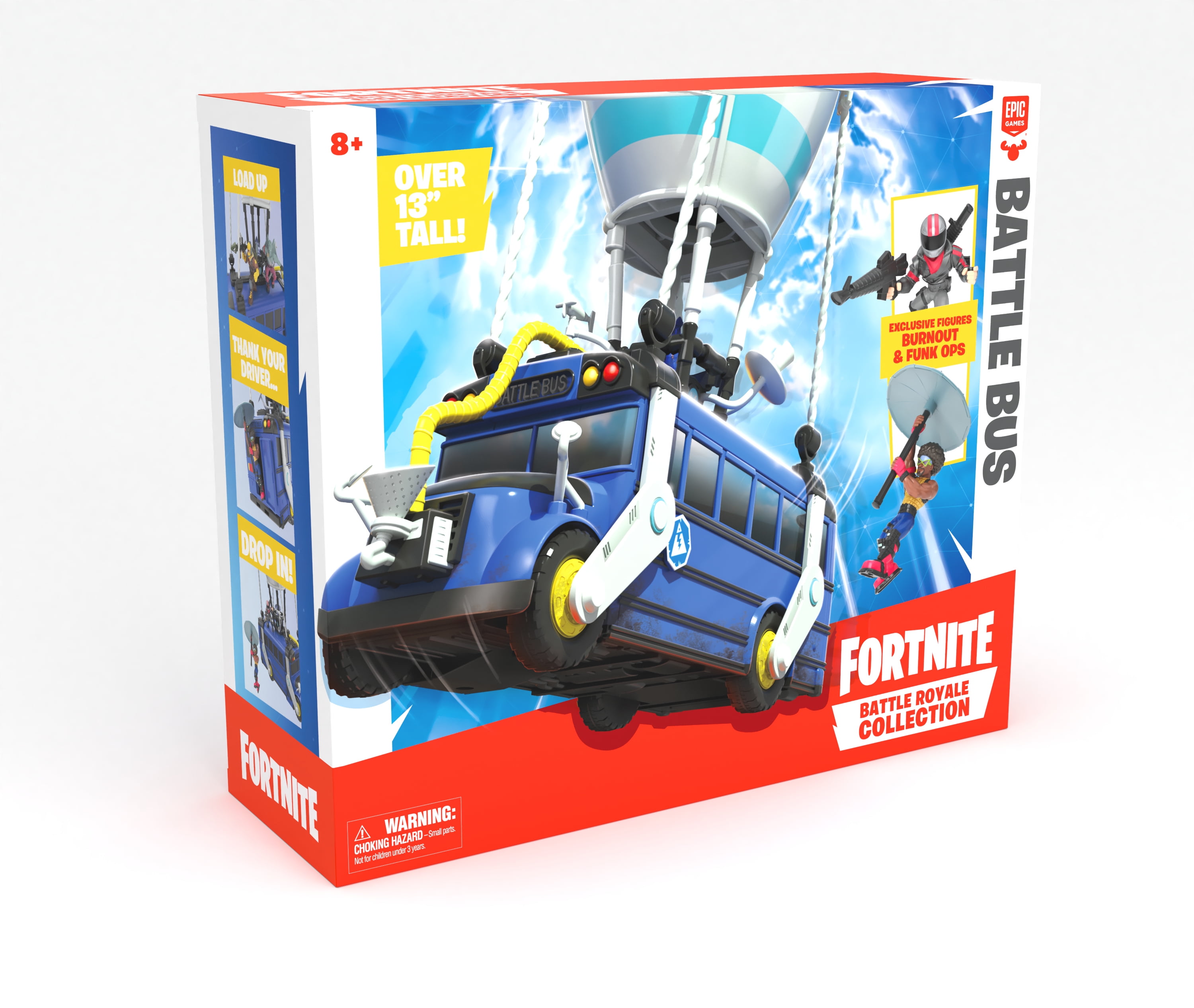 Fortnite Stampers 36 Characters to Collect Display Box Battle Bus Burnout Drift