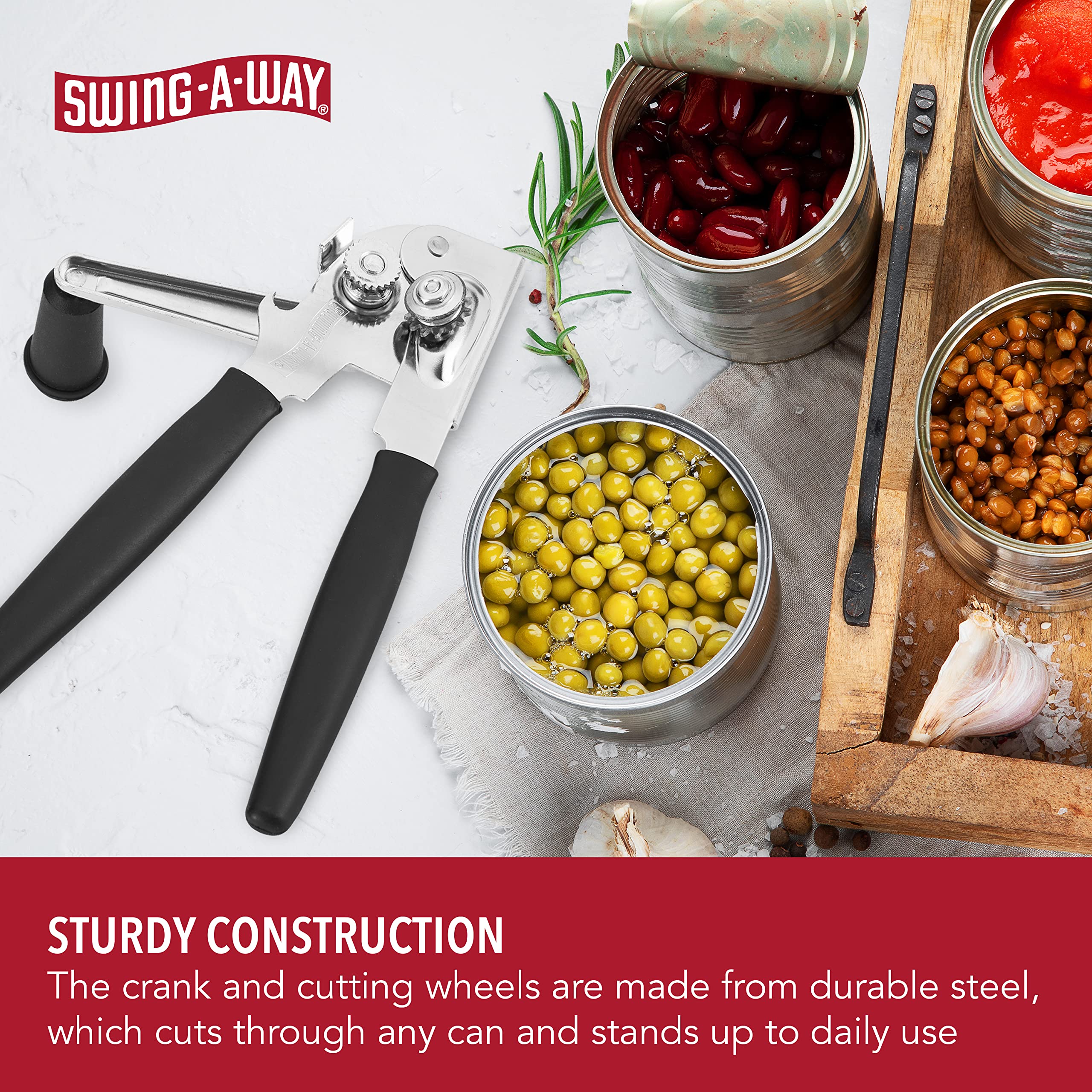 Swing-A-Way Stainless Steel Manual Can Opener photo 3