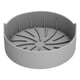 thumbnail image 1 of Cesta de silicona de repuesto para freidora multifunción, 22CM, accesorios para freidora, herramienta para hornear, color gris, 1 of 10
