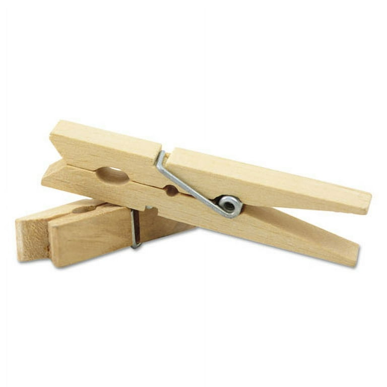 Wood Spring Clothespins, 3.38 Wood Spring Clothespins, 3.38