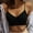Black, variant on Women Padded Bralettes Sports Bras For Pack V Neck Bando Bra For Women Girls Top Vest Big And Tall Tops Girl Crop Top Bartender Tops for Women 4 Cropped Tops Any Day Athletic Top Pajama Shirt Women