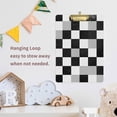 thumbnail image 4 of FORMRS Acrylic Clipboard with Low Profile Clip Standard A4 Letter Size, 12.5" x 9", Black and Gray Plaid Pattern, 4 of 8