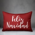 thumbnail image 2 of Creative Products Feliz Navidad in Red 14x20 Spun Poly Pillow, 2 of 2