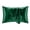 A010- Dark Green, variant on Silk Satin Pillowcase 2 Pack with Zipper, Cooling Satin Pillow Cases for Hair and Skin, Soft Breathable Wrinkle Resistant Pillow Covers, King Size 20"x36", Multiple Solid Colors