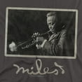 thumbnail image 2 of Miles Davis T-Shirt Miles Photo 3 Unisex Graphic Tee For Men & Women, 2 of 7