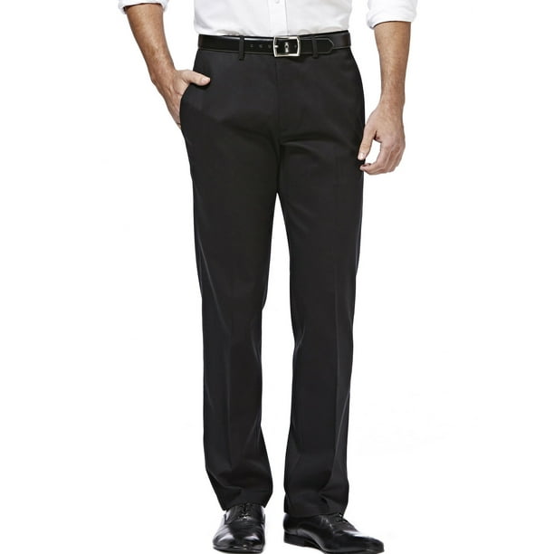 Haggar Haggar Mens 38x30 StraightLeg Khakis PleatFront Pants