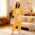 thumbnail image 5 of Alaiyaky Onesies Pajamas Unisex Adult for Women Men Animal Costume Cute Onesies Flannel Cartoon Cosplay Halloween Sleepwear Christmas New Year gifts, 5 of 7