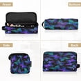 thumbnail image 5 of Hair Tool Organizer Bag with Heat Resistant Mat Removable Travel Storage Case for Hot Air Brushes Curling Irons Neon Blue-purple Green Butterfly, 5 of 8