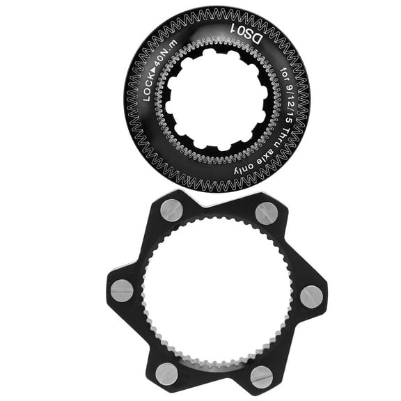 Brake Center Lock Bike 6 Bolts Disc Rotor Adapter Set Bicycle Aluminium Alloy AccessoryBlack