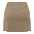 thumbnail image 5 of Fanxing Womens Skorts with Pockets Tummy Control Plus Size Skorts for Women High Waist Athletic Sports Pants Skirt Casual Shorts Small( 4 ) Brown, 5 of 5
