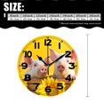 thumbnail image 2 of erolrail Rustic Wall Clock,Silent Non Ticking Wall Clocks for Living Room,Bedroom,Kitchen 12IN Cute Pig Fence Sunflower Creative, 2 of 5