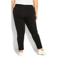 thumbnail image 4 of Avenue Women's Plus Size Contrast Pocket Knit Pants, 4 of 6