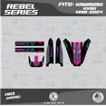 thumbnail image 4 of Kalair GFX Graphics Kit for Kawasaki KX80 (1998-2004) Rebel Series, 4 of 5