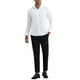 thumbnail image 2 of Camisa de vestir formal de color sólido de manga larga para hombre estilo CHIC XL blanca, 2 of 4