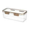 thumbnail image 3 of Contenedor de almacenamiento de pasta Caja de fideos Versátil Refrigerador Contenedor de alimentos Organizador de cocina para la oficina de la oficina 1.5L, 3 of 8