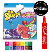 Mr. Sketch Scented Washable Markers, Chisel Tip, Assorted Colors, 14 Count