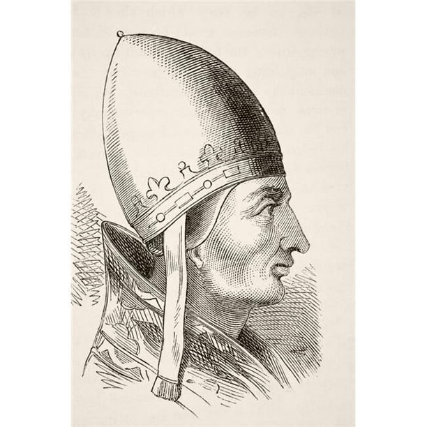 Posterazzi DPI1855717 Pape Innocent III 1161 à 1216 de l'Histoire Nationale et Domestique de l'Angleterre par William Aubrey Publié Londres vers 1890 Affiche Imprimée, 11 x 17