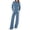 Aqua Blue, variant on Lounge Sets for Women Sweatsuit 2 Piece Outfits Sweatshirt Wide Leg Sweatpant Tracksuit Matching Set Skin Color M