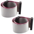 thumbnail image 1 of Cable de extensión de datos de disco duro de 2 piezas FC-26P IDC de 26 pines F/F, conector de cable plano de cinta de 30 cm de largo para placa base, 1 of 2